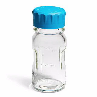 溶媒ﾎﾞﾄﾙ､透明､125mL､ｷｬｯﾌﾟ付