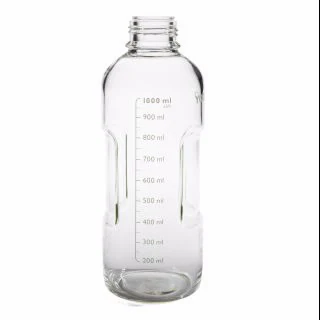 溶媒ﾎﾞﾄﾙ, ｽﾘﾑ, 透明, 1000 mL, ｷｬｯﾌﾟ付