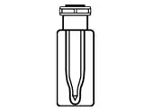 内筒ｶﾞﾗｽ/PPｸﾘﾝﾌﾟ/ｽﾅｯﾌﾟﾊﾞｲｱﾙ,250uL,100個